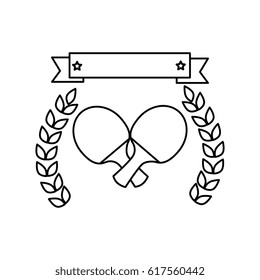 ping pong rackets emblem
