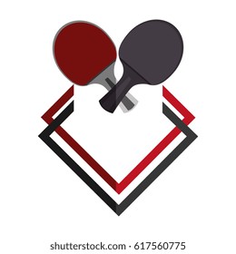 ping pong rackets emblem
