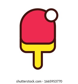 ping pong sport ball and racket line and fill icon vector illustration design
