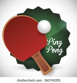 Ping Pong sport design 