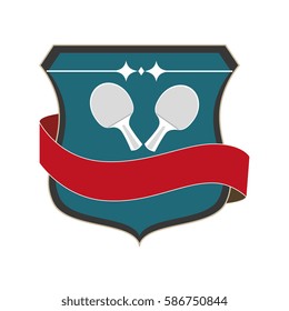 ping pong sport emblem