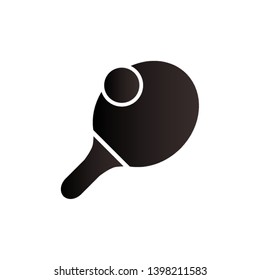 Ping pong, sport vector icon. 