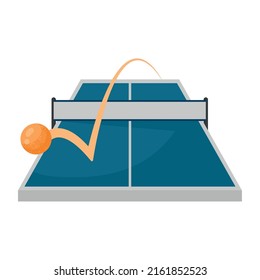 ping pong table and ball icon