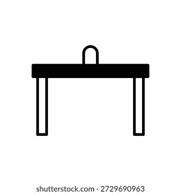 Ping Pong Table Tennis Fill Icon: Outdoor Sport