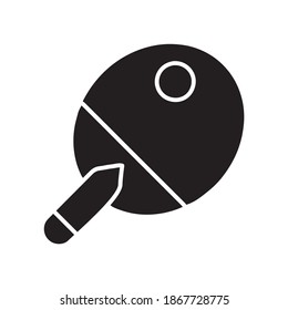 Ping Pong Table Tennis Glyph Icon