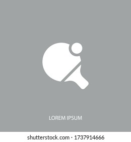Ping pong table tennis icon. Vector illustration EPS 10.