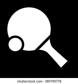 Ping pong table tennis icon