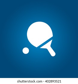 Ping pong table tennis icon