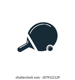 Ping Pong, Table Tennis Sport Icon Design Template Elements