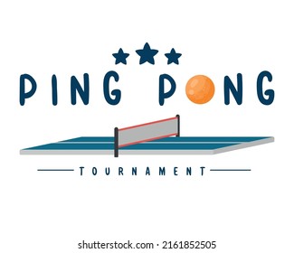 ping pong table tournament label