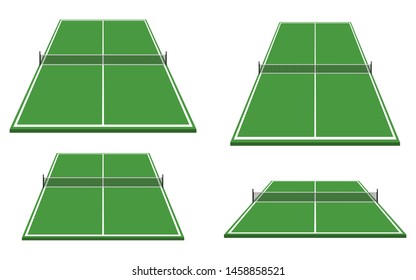Ping pong table vector design illustration isolated on white background