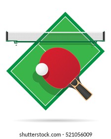 ping pong table vector illustration isolated on white background