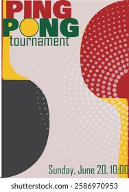 ping pong tournament, table tennis competition, championship, poster