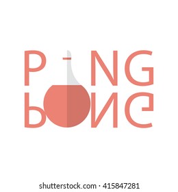 Ping pong vector. 