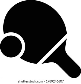 ping pong vector glyph flat icon 
