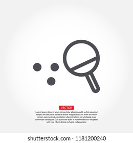 Ping pong Vector icon