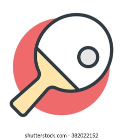 Ping Pong Vector Icon