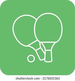 Ping Pong vector icon. Can be used for printing, mobile and web applications.