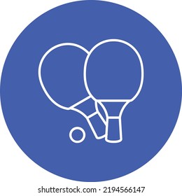 Ping Pong vector icon. Can be used for printing, mobile and web applications.