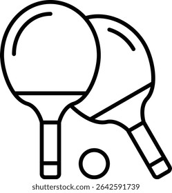 Ping pong vector icon. Can be used for printing, mobile and web applications.