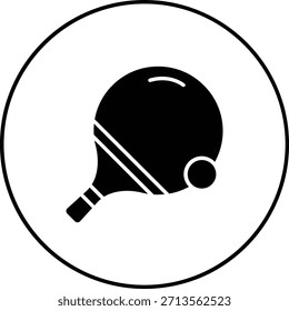 Ping-Pong-Vektorsymbol. Kann für Druck-, Mobil- und Web-Anwendungen verwendet werden.
