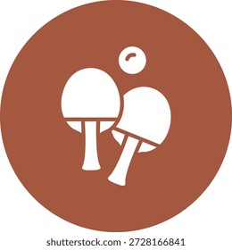 Ilustração de design de ícone de vetor de ping pong