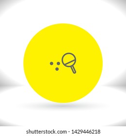 Ping pong Vector icon . Lorem Ipsum Illustration design