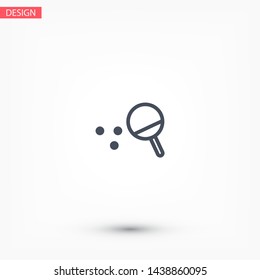 Ping pong Vector icon . Lorem Ipsum Illustration design