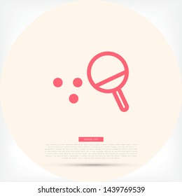Ping pong Vector icon . Lorem Ipsum Illustration design