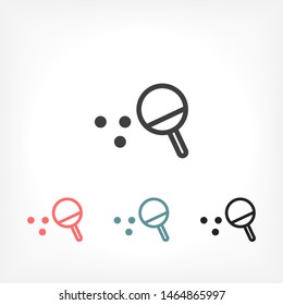 Ping pong Vector icon . Lorem Ipsum Illustration design