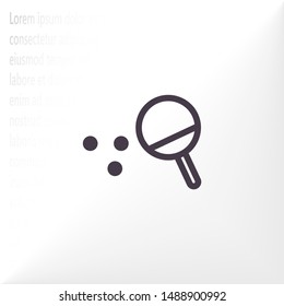 Ping pong Vector icon . Lorem Ipsum Illustration design