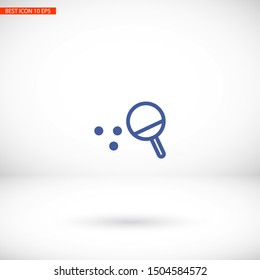 Ping pong Vector icon . Lorem Ipsum Illustration design
