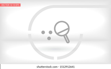 Ping pong Vector icon . Lorem Ipsum Illustration design