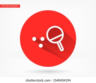 Ping pong Vector icon . Lorem Ipsum Illustration design