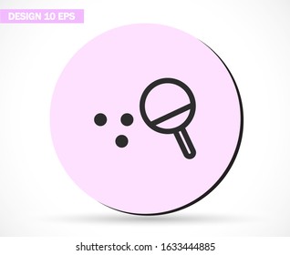 Ping pong Vector icon . Lorem Ipsum Illustration design