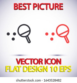 Ping pong Vector icon . Lorem Ipsum Illustration design