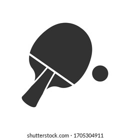 Ping pong vector icon on white background