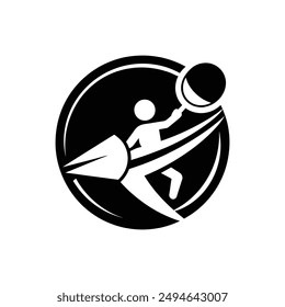 ping pong vector logo silhouette icon design black and white 