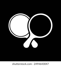 ping pong vector logo silhouette icon design black and white 