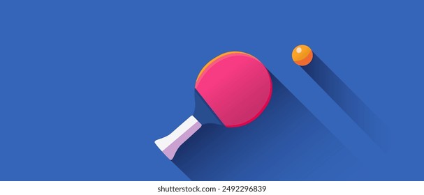 Ping pong vector poster illistration