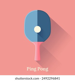 Ping pong vector poster illistration