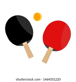 Ping-pong club isolated vector illustration