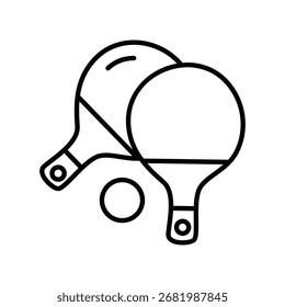 Pingpong doodle icon eps 10 file