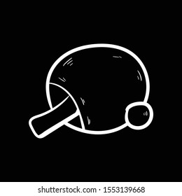 pingpong doodle icon vector hand drawing flat black