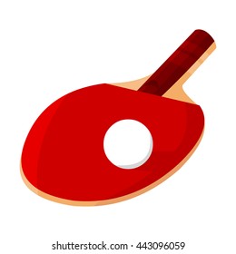 Ping-pong icon cartoon. 