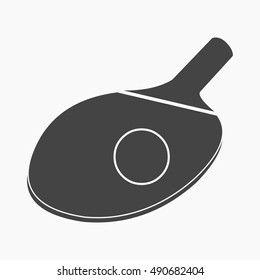 Ping-pong icon cartoon. Single sport icon from the big fitness, healthy, workout set.