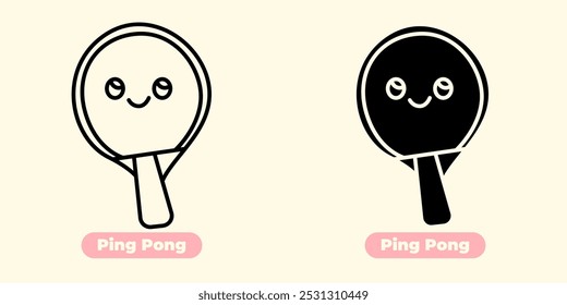 Pingpong icon offers a sleek and modern design, ideal for a wide range of creative projects. Whether you're designing for sports-themed websites, apps, posters, or recreational events.