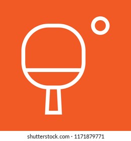 Ping-pong icon, stock vector illustration, EPS10.