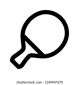 Pingpong, Paddle, Sport, Pixel Perfect, Outline Icon
