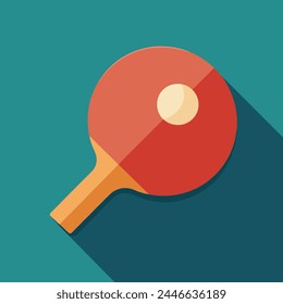 Ping-pong poster design. Table tennis cover. Vector flat illustration